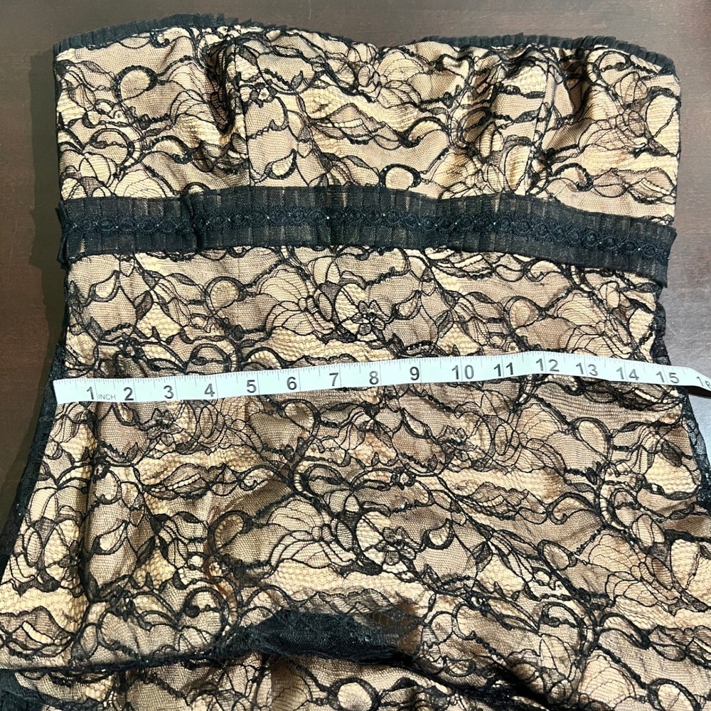 Badgley Mischka Black Lace Mermaid Evening Gown & Bolero Set Size 12 - Picture 10 of 16